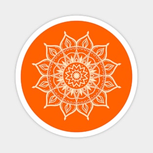 Mandala Orange Magnet